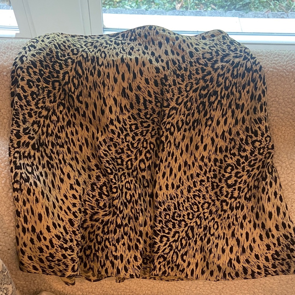& Other Stories Beige and Black Patterned Skirt